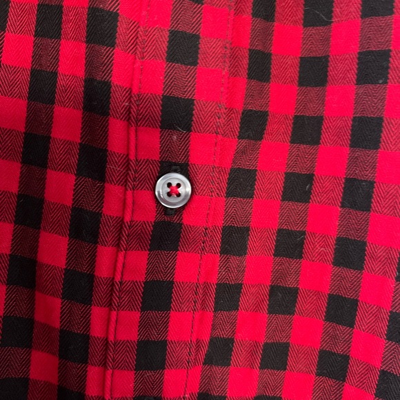 Talbots Red & Black Blouse - Picture 9 of 10